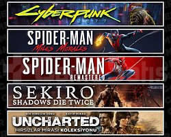 Cyberpunk + Miles + Spider 1 + Sekiro + Uncharted