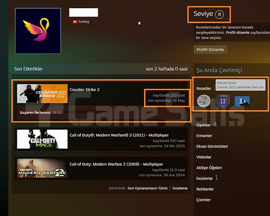 FACEİT+ 4 MADALYA 90 WİN 233 SAAT SEÇKİN