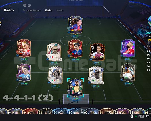 FC 26 PS HESABI 96 SALAH+97 PİNA+97 VİTİNHA