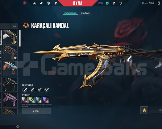 Yağmacı karambit + Gaia vandal + 1571 VP
