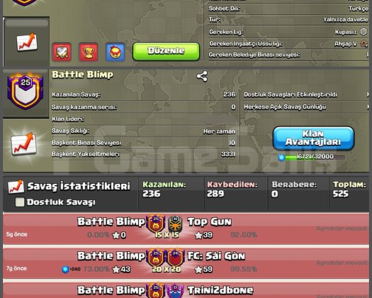 25 LVL GÜZEL İSİMLİ KLAN