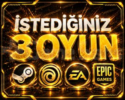 İstediğiniz 3 Oyun +Garanti