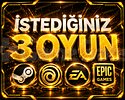 İstediğiniz 3 Oyun +Garanti