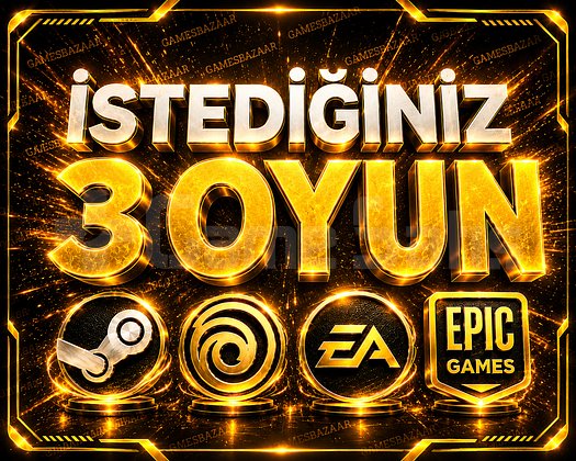 İstediğiniz 3 Oyun +Garanti