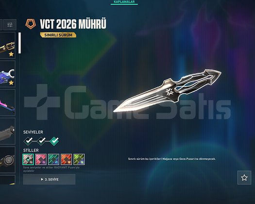 VCT 26 MÜHRÜ+CHAMP 25+KARA ÇALI SET//MAİNLİK HESAP