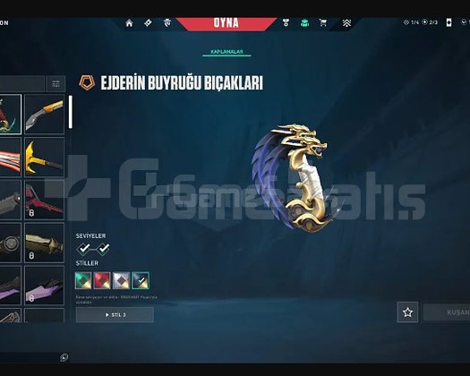 Oyunun en iyi bıçaklı Peak immo3 500 lvl  dolu hes