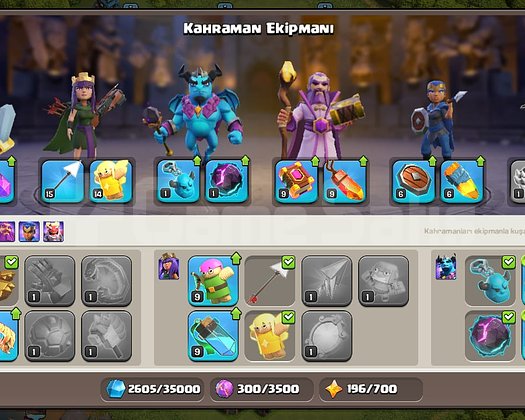 187 SEVİYE 14 BB YENİ GEÇTİ HEROLAR İYİ DUVARLAR