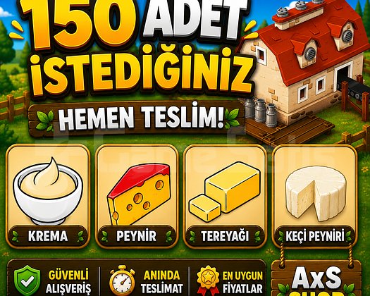150 Adet Mandıra Ürünleri ANINDA TESLİMAT