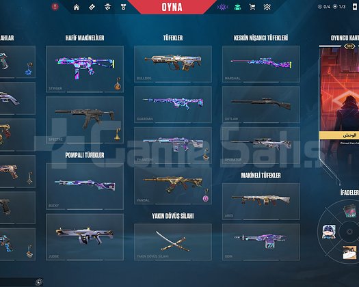 ONI SET + 3 VANDAL  BİLGİLİ TEMİZ HESAP