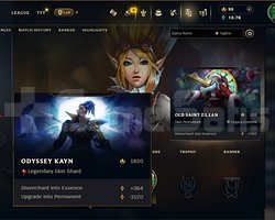 EUW 23 LEVEL GANİMETDE KAYN SKİNLİ HANDMADE