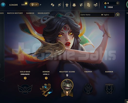 EUW Unranked | 1 Kostüm - 26 Hero | LoL Hesap