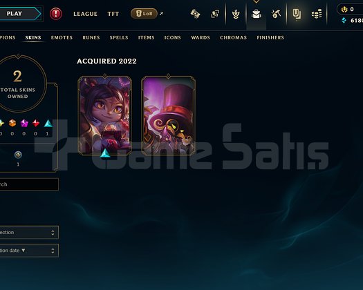 EUW Unranked | 2 Kostüm - 45 Hero | LoL Hesap