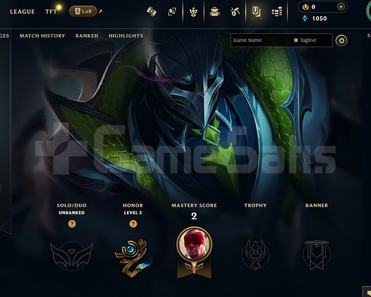 EUW Unranked | 4 Kostüm - 35 Hero | LoL Hesap