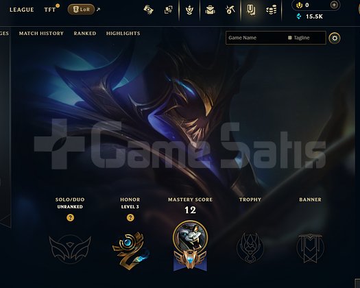 EUW Unranked | 4 Kostüm - 15K Mö | LoL Hesap