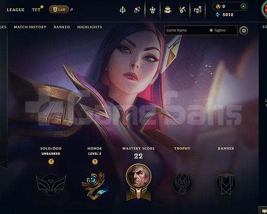 EUW Unranked | 4 Kostüm - 31 Hero | LoL Hesap