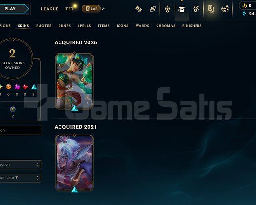 EUW Unranked | 2 Kostüm - 24K Mö | LoL Hesap