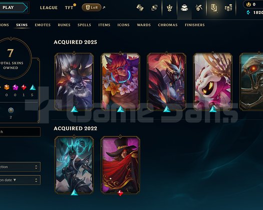 EUW Unranked | 7 Kostüm - 43 Hero | LoL Hesap