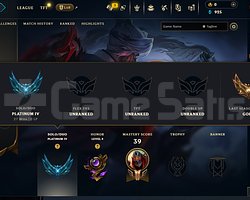 EUW PLAT 4 +30 -10 ZED SKIN