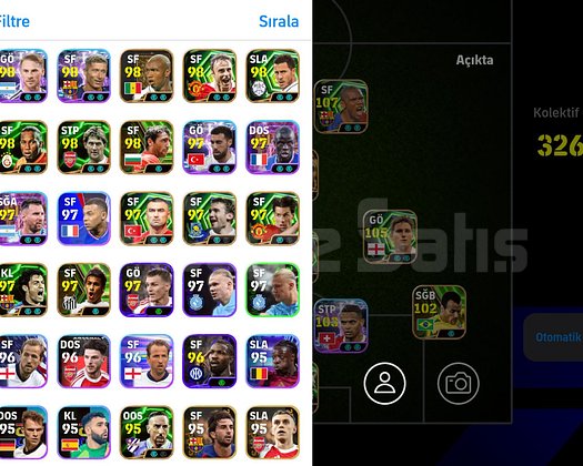 3270Kg Tek bağ 109 Zlatan & Hazard 107 Eto, Pele