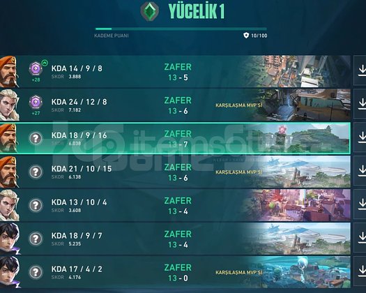 YÜCE 1 YÜKSEK MMR BETA HESAP