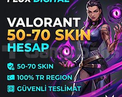 TR Sunucu | 50-70 Skin Valorant Random Hesap