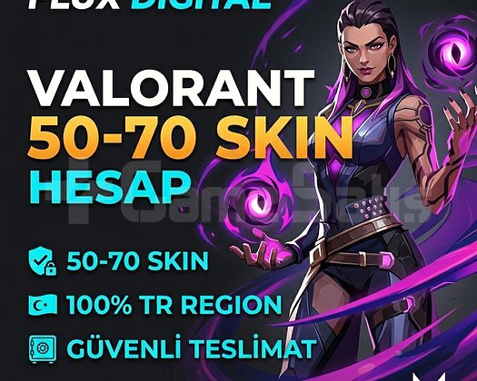 TR Sunucu | 50-70 Skin Valorant Random Hesap