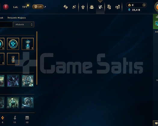 PREMIUM TR UNRANKED 30 LVL 35 K ÖZ 12 HEXTECH SANK