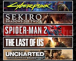 Cyberpunk + Sekiro + Spider 2 + TLOU1 + Uncharted
