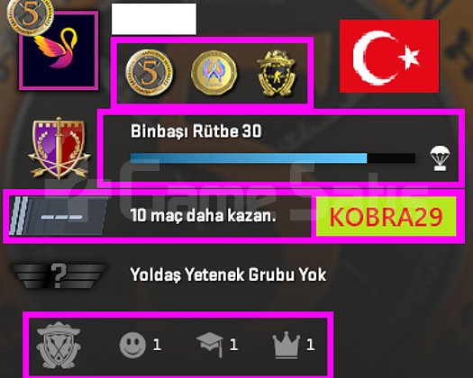 TR HESAP+FACEİT+3 MADALYA 36 WİN 328 SAAT SEÇKİN