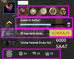 6000 SAAT ! 5 MADALYA 46 WİN FACEİT SEÇKİN HESAP