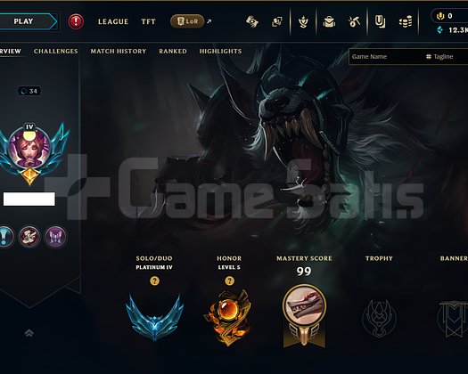 EUW/ PLAT 4 +30 - 10 FRESH HONOR LV 5 HESAP !