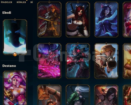 EUW 17 SKIN 63 HERO HANDMADE UNRANKED KATA MAINLIK