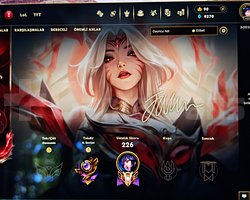 Euw Faker imzalı ahri özel skinli hesap