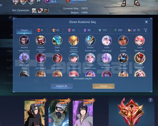 6 LEGEND 42 SEÇKİN 65/70 ORAN KENDİ HESABIM