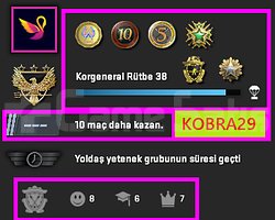 FACEİT+19K OYUN+7 MADALYA 384 WİN 919 SAAT SEÇKİN