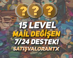 TR - 16 LEVEL - ANLIK TESLİM - MAİL DEĞİŞEN!