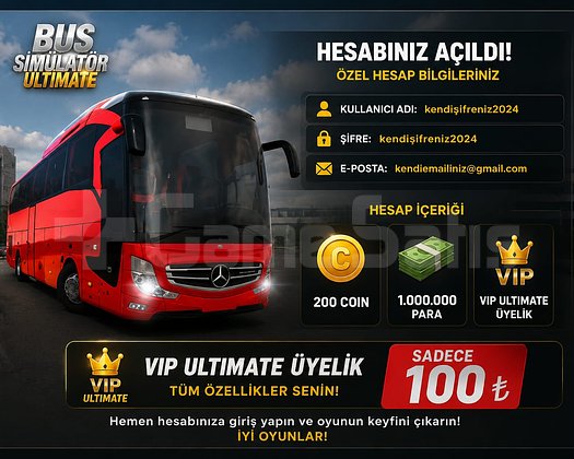 BUS SİM VİP HESAP