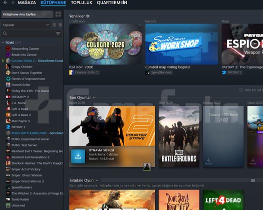 SATILIK MAİNLEMELİK STEAM HESABI
