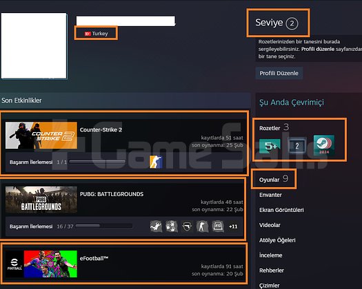 PRİME HESAP 6 LV TR HESABI Battlefield 1 ARK Surv