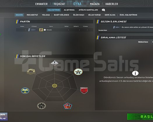 CS2 SEÇKİN AKTİF PREMİER READY HESAP