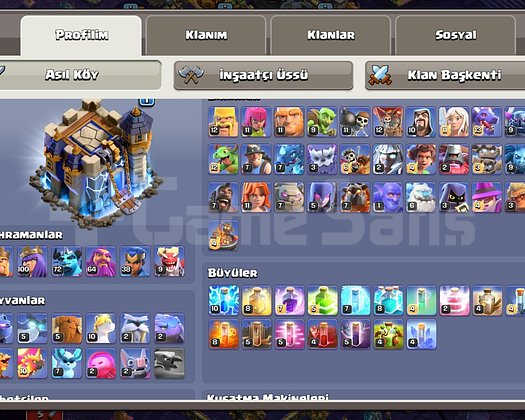 TH18 gayet güzel COC hesabı