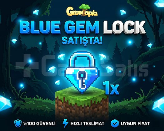 Growtopia 1x Blue Gem Lock BGL | 7/24 Oto Teslim