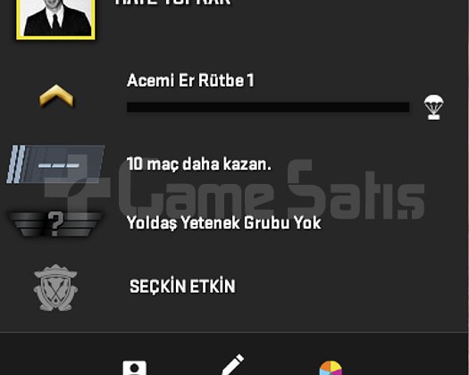 CS 2 + SEÇKİN + 7.38 DOLAR BAKİYE + TÜRK HESABI