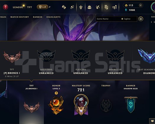EUW | 188 SKİN | UNRANKED