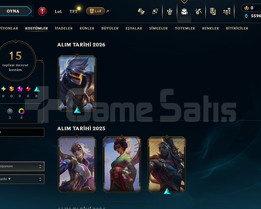 EUW ALTIN 3 15 KOSTÜMLÜ HESAP