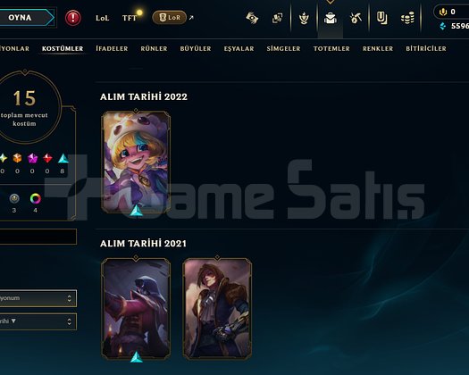 EUW ALTIN 3 15 KOSTÜMLÜ HESAP