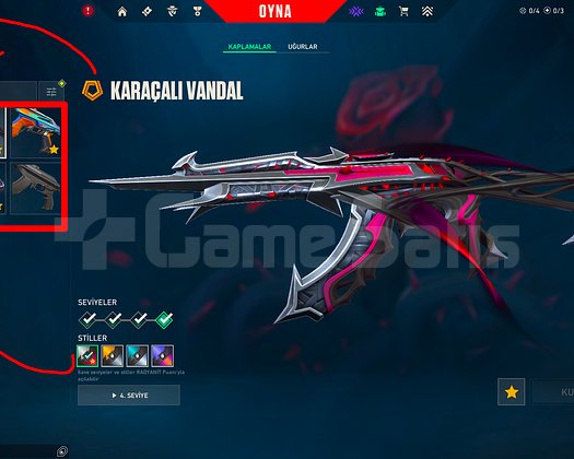 56 SEVİYE + VCT 2026 + 6 BIÇAK + 4 VANDAL / MAİL!