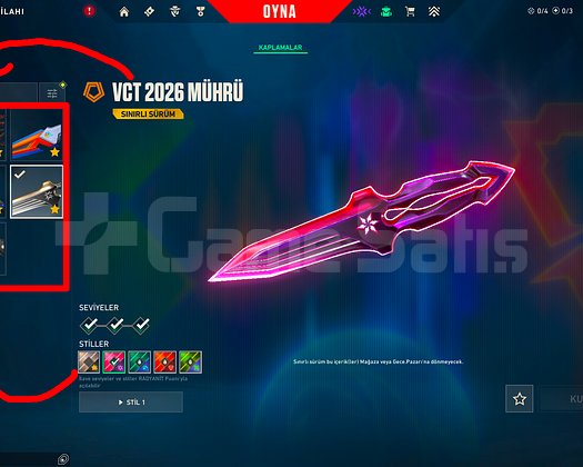 56 SEVİYE + VCT 2026 + 6 BIÇAK + 4 VANDAL / MAİL!