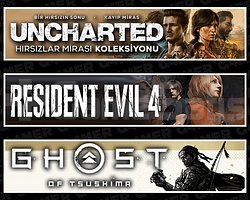 Uncharted + Resident Evil 4 + Ghost Of Tsushima