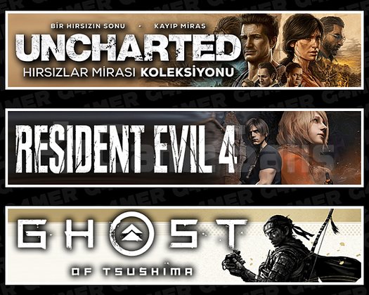 Uncharted + Resident Evil 4 + Ghost Of Tsushima